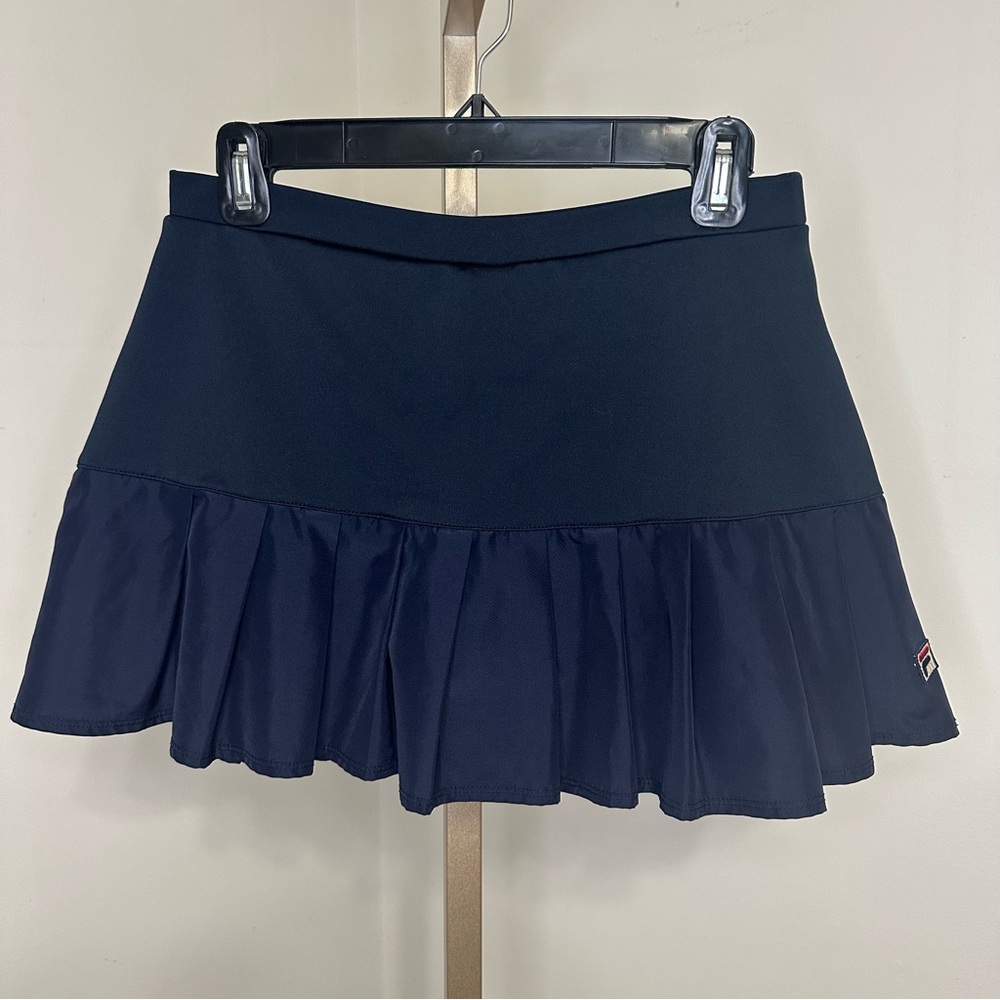 Fila Blue Ruffled Mini Skater Skirt